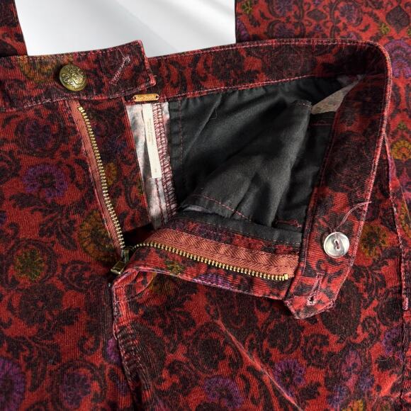 Free People Corduroy Red Pants - Picture 3 of 4
